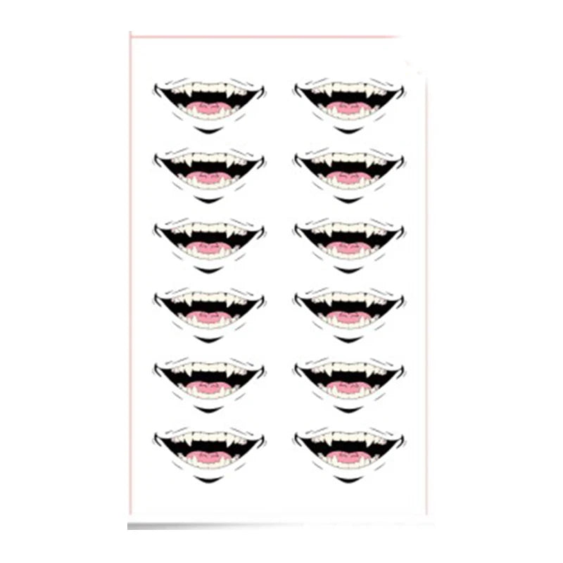 Brdwn Jujutsu Kaisen Unisex Yuji Itadori Toge Inumaki Cosplay Tattoo Stickers - Jujutsu Kaisen Merch - Free Shipping Buy Now