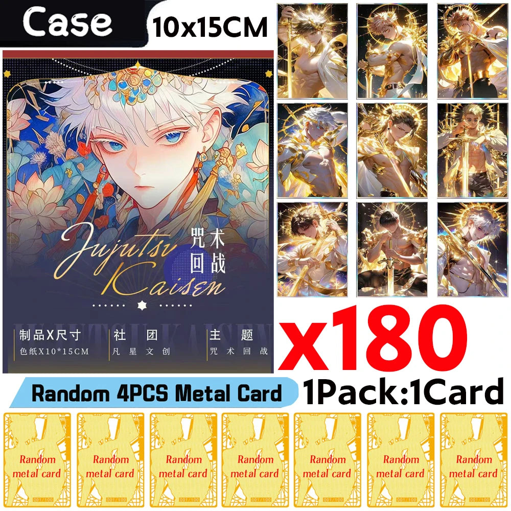 Vente en gros Fanxing Club Jujutsu Kaisen Collection Cartes Anime Japonais Booster Box Tcg Carte Jouet Loisirs Cadeaux
