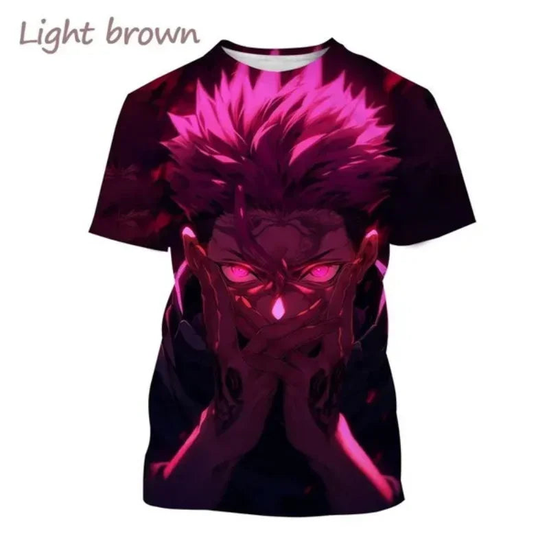 Gojo Satoru 3D Print T-shirt for Men and Itadoru Yuji, Jujutsu Kaiju Graphic Fashion Clothes - Jujutsu Kaisen Merch - Free Shipping Buy Now