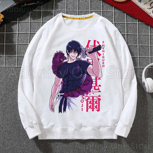 Toji Fushiguro Men Hoodie Autumn Hip Hop Streetwear Men Pullover Sweatshirts Hoodies Mens White Color Hoodie Male - Jujutsu Kaisen Merch - Free Shipping Buy Now