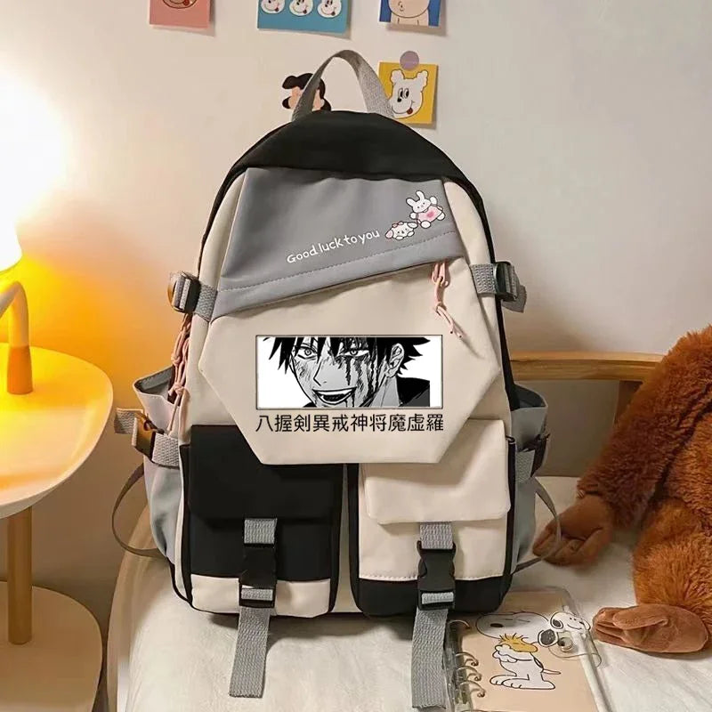Sacs d'école Anime Jujutsu Kaisen Gojo Satoru Itadori Sukuna JJK Gojo Sensei Bookbag filles femmes sac à dos scolaire Rugzak