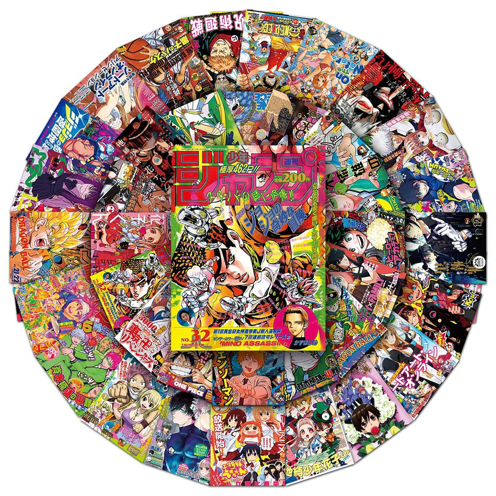 10/30/50pcs Anime Posters Stickers Cool SPY×FAMILY Jujutsu Kaisen Cartoon Graffiti Sticker Decals for Phone Skateboard Notebook