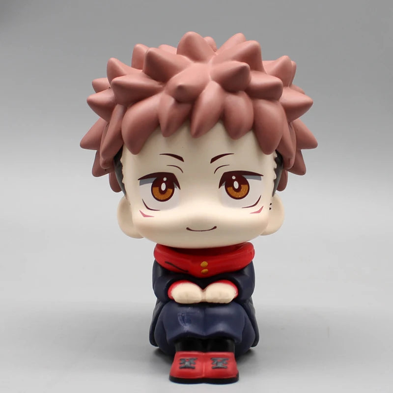 Anime Kawaii Fushiguro Lookup Ryomen Sukuna Toy Gojo Jujutsu Kaisen Mini Figures Geto Suguru Sitting Figure PVC Collection Dolls - Jujutsu Kaisen Merch - Free Shipping Buy Now