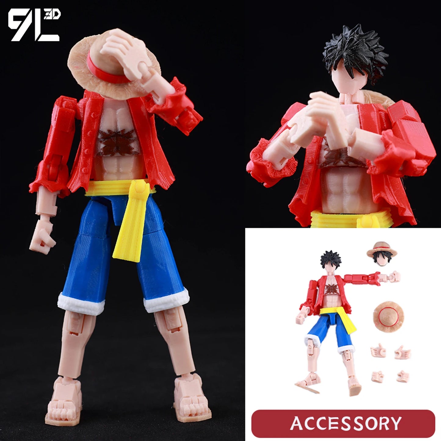 9L3D Printed Jujutsu Kaisen Ryomen Sukuna Lucky Dummy 13 Anime Multi-Jointed Shapeshift Toys Action Figures Mannequin Model - Jujutsu Kaisen Merch - Free Shipping Buy Now