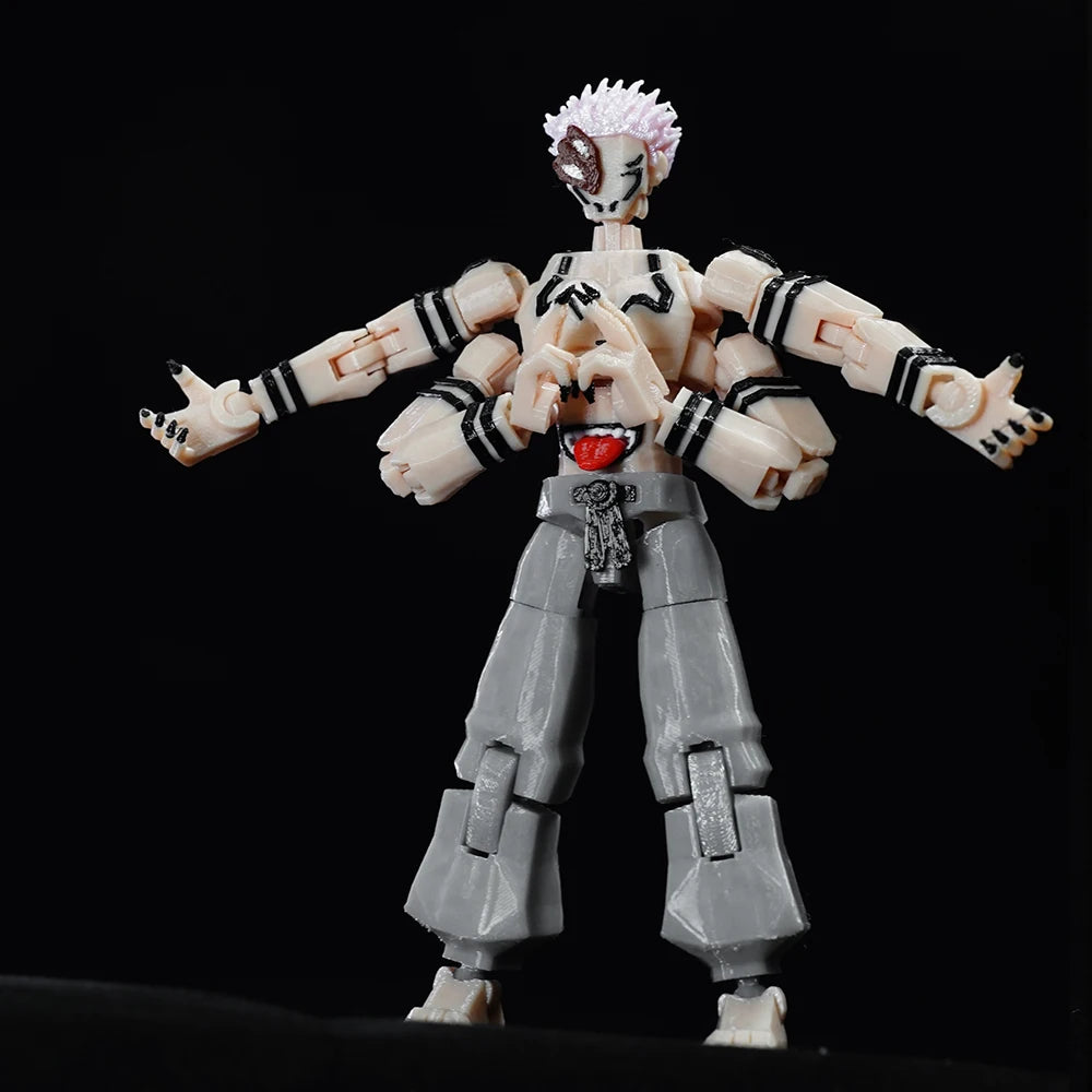 3D Printed Jujutsu Kaisen Ryomen King Of Curses Heian Sukuna Multi-Jointed Shapeshift Toys Action Figures Model Ornaments Gifts - Jujutsu Kaisen Merch - Free Shipping Buy Now