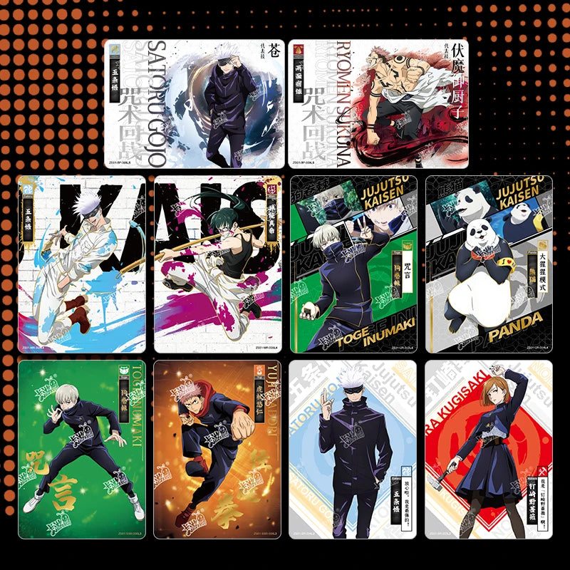 KAYOU Jujutsu Kaisen Card Higher Vocational Warlock Animation Theme Series Game Collection Card Toy et Gift pour la boîte d'origine