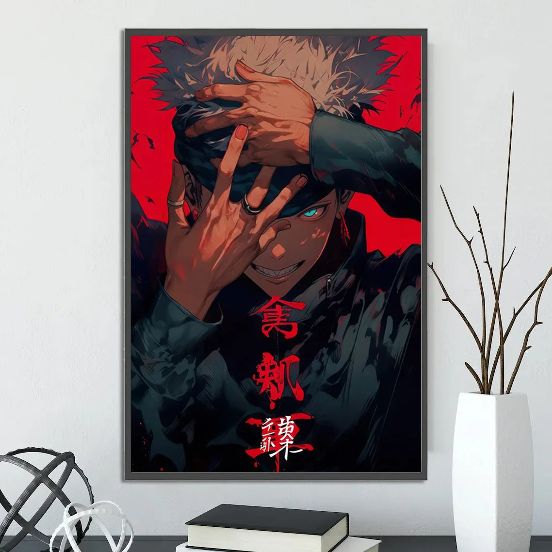 J-Jujutsu Anime Self-adhesive Poster Wallpaper Wall Art Print Gojo Satoru Home Decoration Modern Itadori Yuji Gift