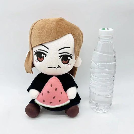 24cm Jujutsu Kaisen Plush Toys Anime figure Kugisaki Nobara Watermelon Sitting Taito Soft Stuffed Dolls Cartoon Decor Toy Gift - Jujutsu Kaisen Merch - Free Shipping Buy Now