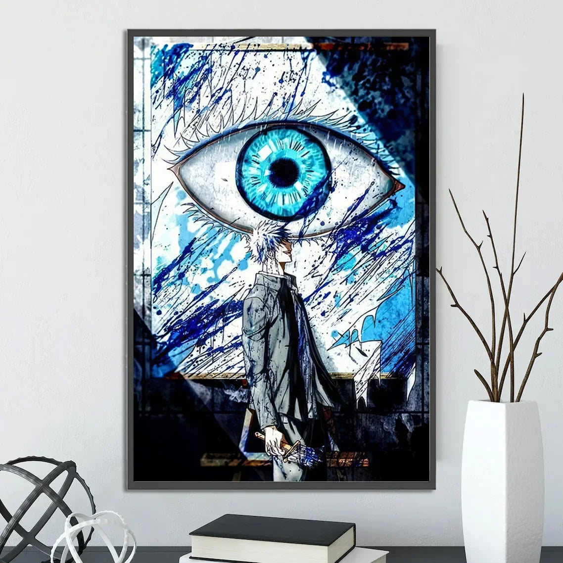 J-Jujutsu Anime Self-adhesive Poster Wallpaper Wall Art Print Gojo Satoru Home Decoration Modern Itadori Yuji Gift