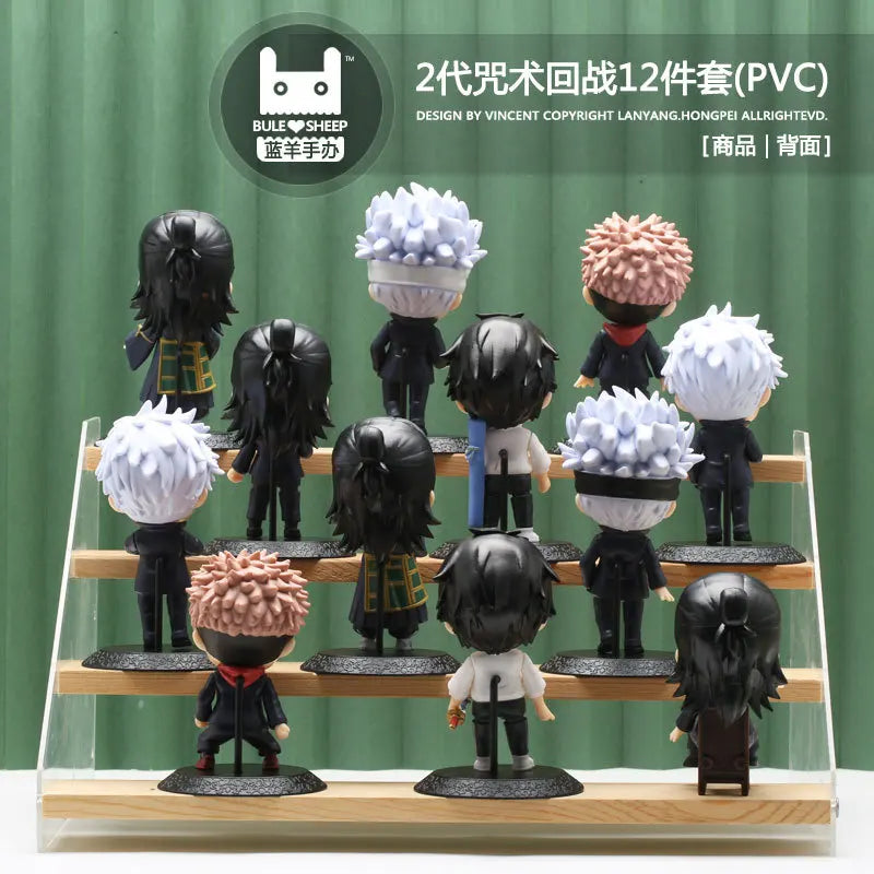 12Pcs/set Jujutsu Kaisen Figure Toys Gojo Satoru PVC Model Ornaments Kids Gift - Jujutsu Kaisen Merch - Free Shipping Buy Now
