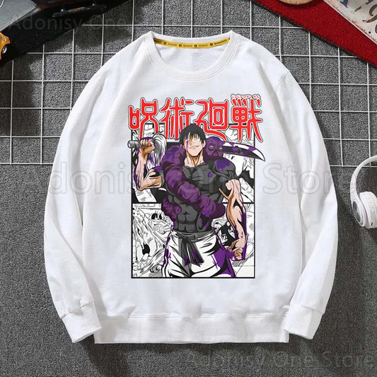 Toji Fushiguro Men Hoodie Men Pullover Sweatshirts Autumn Hip Hop Streetwear Hoodies Mens White Color Hoodie Male - Jujutsu Kaisen Merch - Free Shipping Buy Now