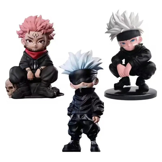 Jujutsu Kaisen Figure Itadori Yuji Gojo Satori Fushiguro Megumi Kugisaki Kawaii Toy Car Decoration PVC Model Gift - Jujutsu Kaisen Merch - Free Shipping Buy Now