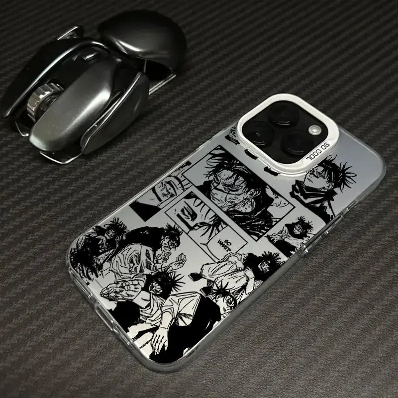 Coque antichoc Jujutsu Kaisen Choso ART pour Apple iPhone 16e, 16, 14, 15, 13, 11 Pro Max, 15 Plus, 12 Mini, 16e