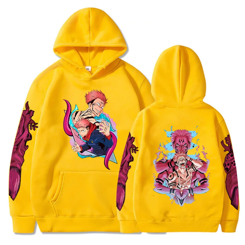 Autumn and winter comfortable and soft hot blood adventure anime Jujutsu Kaisen print men's casual fashion street hoodie - Jujutsu Kaisen Merch - Free Shipping Buy Now