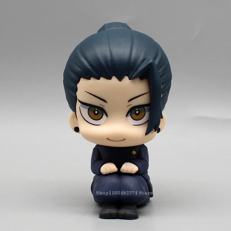 Anime Kawaii Fushiguro Lookup Ryomen Sukuna Toy Gojo Jujutsu Kaisen Mini Figures Geto Suguru Sitting Figure PVC Collection Dolls - Jujutsu Kaisen Merch - Free Shipping Buy Now