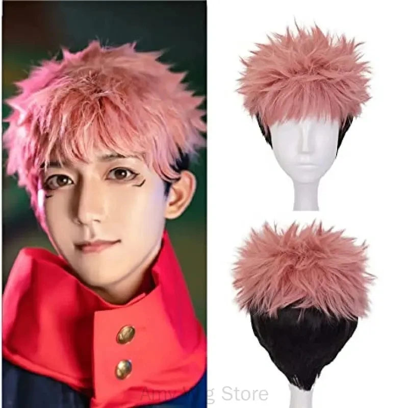Cosplay Wig Halloween Anime Itadori Yuji Cosplay Costume Sweatshirt Adult Unisex Pullover Coat Casual Men Hoodie Jacket - Jujutsu Kaisen Merch - Free Shipping Buy Now