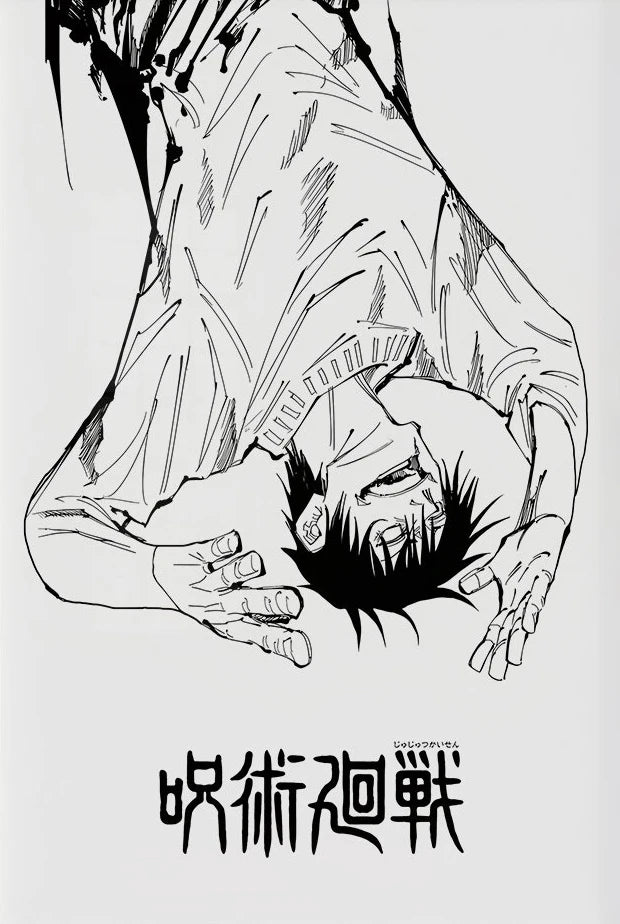 Modern Famous Bilibili Black and White Anime J-Jujutsu K-Kaisen Poster Canvas Paint Print Art Picture Home Room Wall Decor Gift