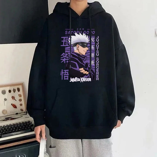 Hot Anime Gojo Satoru High Quality Men's and Women's Hoodie Fashion Y2k Harajuku Street Sweatshirt - Jujutsu Kaisen Merch - Free Shipping Buy Now