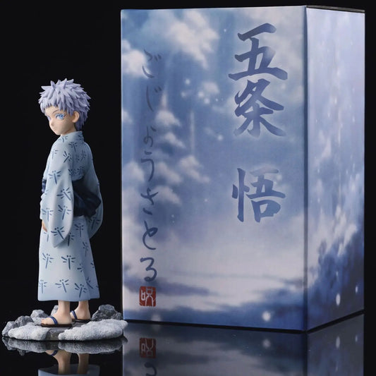 Anime Jujutsu Kaisen Figures Satoru Gojo Figure Childhood 5t5 Action Figurine Q Version Collectible Models Statue Ornament Gifts - Jujutsu Kaisen Merch - Free Shipping Buy Now