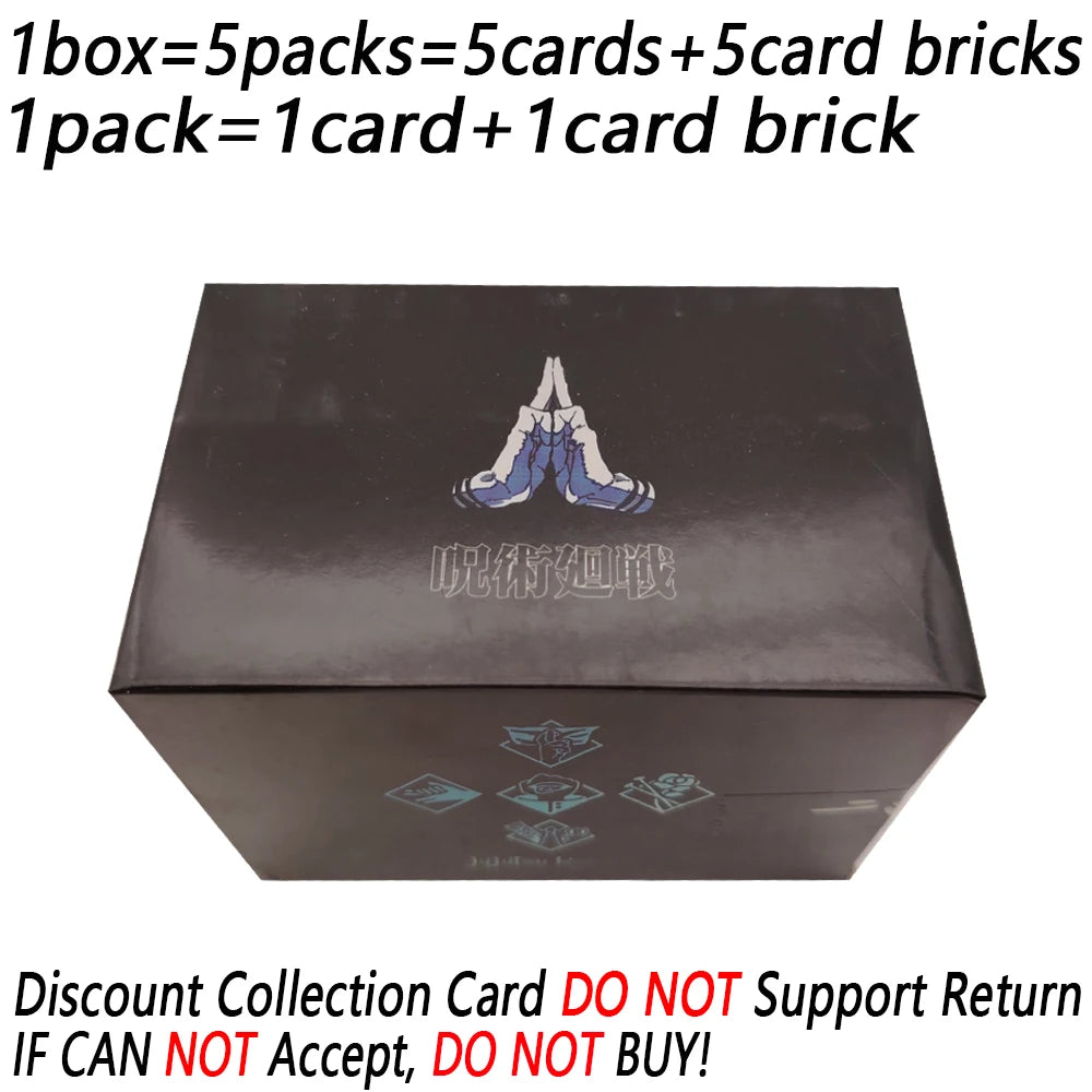 Jujutsu Kaisen Hobby Creative Collection Cards Fantasy Anime Highly Popular Characters Peripheral Card Bricks Kids Trendy Gifts