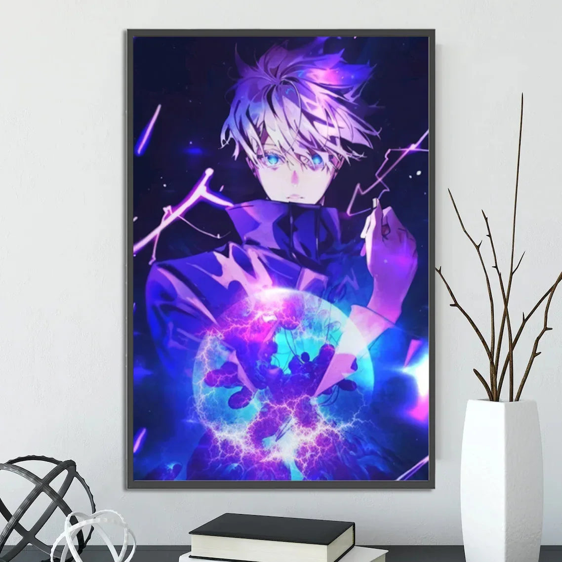 J-Jujutsu Anime Self-adhesive Poster Wallpaper Wall Art Print Gojo Satoru Home Decoration Modern Itadori Yuji Gift