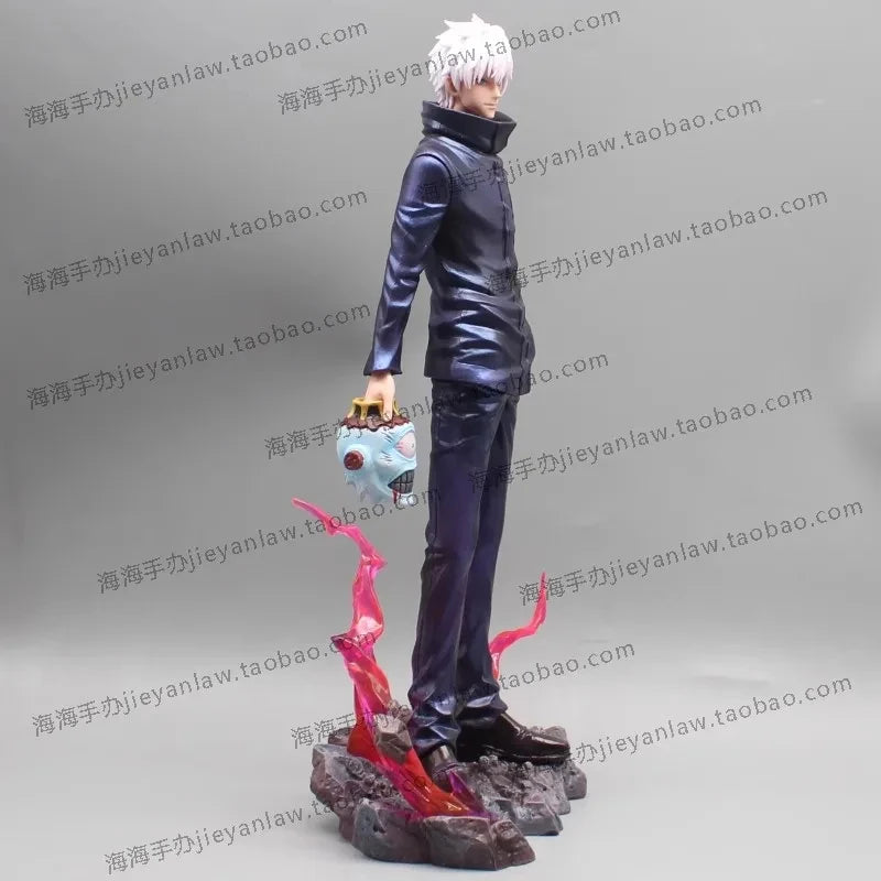 Jujutsu Kaisen Anime Figures Satoru Gojo Figure 2 Heads 2 Arms Action Figurine Statue Collection Ornament Model Christmas Gifts - Jujutsu Kaisen Merch - Free Shipping Buy Now