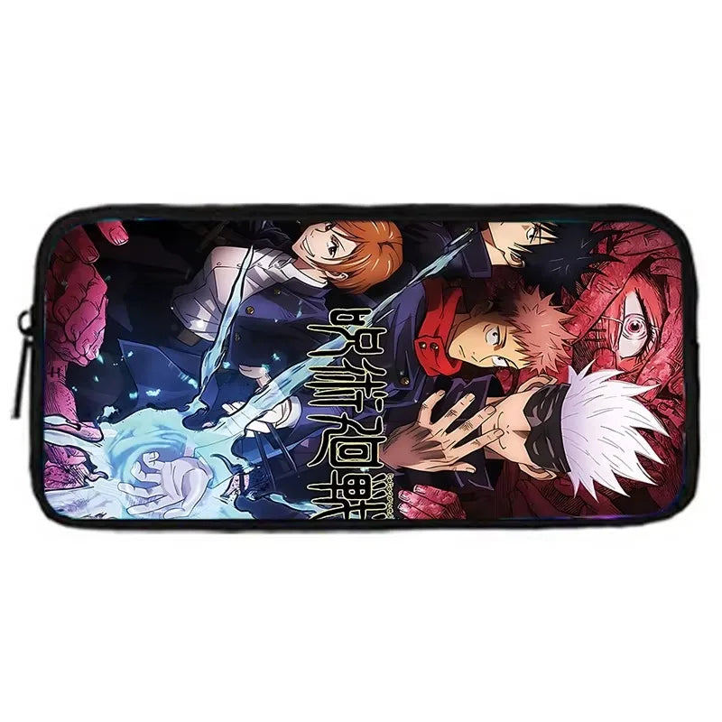 Sac à dos d'école Anime J-Jujutsu Kaisen pour enfant avec sacs à déjeuner, trousses à crayons, sacs d'école pour garçons et filles, meilleur cadeau