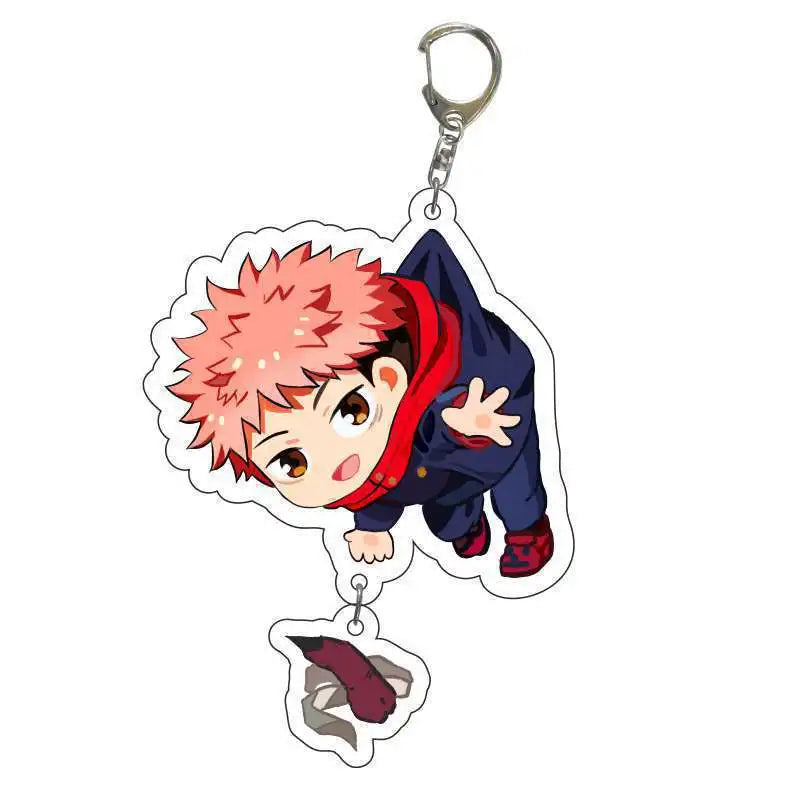 Jujutsu Kaisen Acrylic Keychain Satoru Gojo Geto Suguru Key Chain Anime Keyring Props Cosplay Jewelry Gift