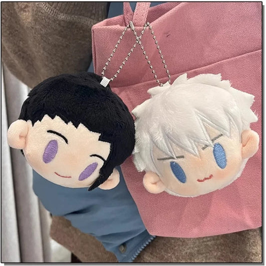 New Jujutsu Kaisen  Plush Pendan Gojo Satoru Dolls School Bag Pendants Geto Suguru Cute Soft Stuffed  For Kid Christmas - Jujutsu Kaisen Merch - Free Shipping Buy Now