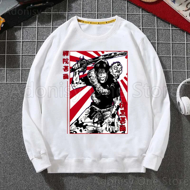 Toji Fushiguro Men Hoodie Men Pullover Sweatshirts Autumn Hip Hop Streetwear Hoodies Mens White Color Hoodie Male - Jujutsu Kaisen Merch - Free Shipping Buy Now