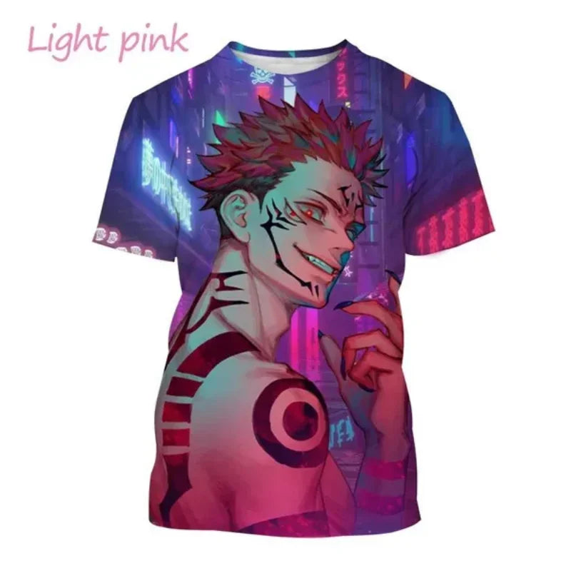 Gojo Satoru 3D Print T-shirt for Men and Itadoru Yuji, Jujutsu Kaiju Graphic Fashion Clothes - Jujutsu Kaisen Merch - Free Shipping Buy Now
