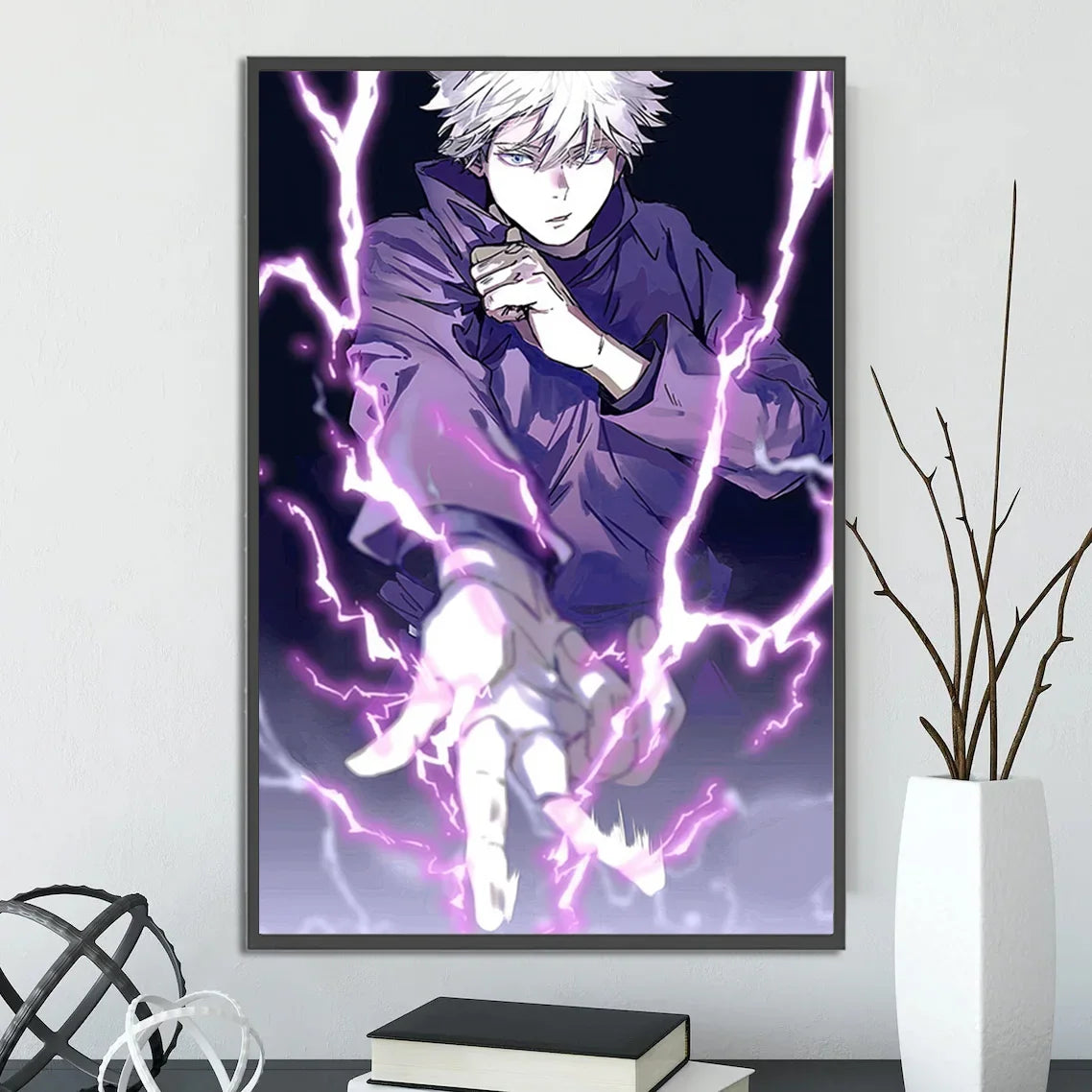 J-Jujutsu Anime Self-adhesive Poster Wallpaper Wall Art Print Gojo Satoru Home Decoration Modern Itadori Yuji Gift