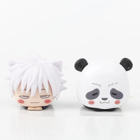 6CM Jujutsu Kaisen Anime Figure Itadori Yuji Satoru Gojo Napping Cat PVC Q Version prone 4Pcs/Set Model Toys Gift Collection - Jujutsu Kaisen Merch - Free Shipping Buy Now
