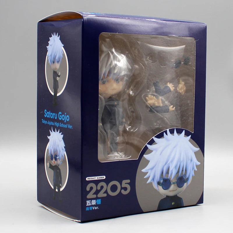 Gojo Jujutsu Kaisen Anime Figure #2205 Satoru Gojo Action Figure Q Version 10cm Model PVC Collectible Doll Birthday Gifts - Jujutsu Kaisen Merch - Free Shipping Buy Now