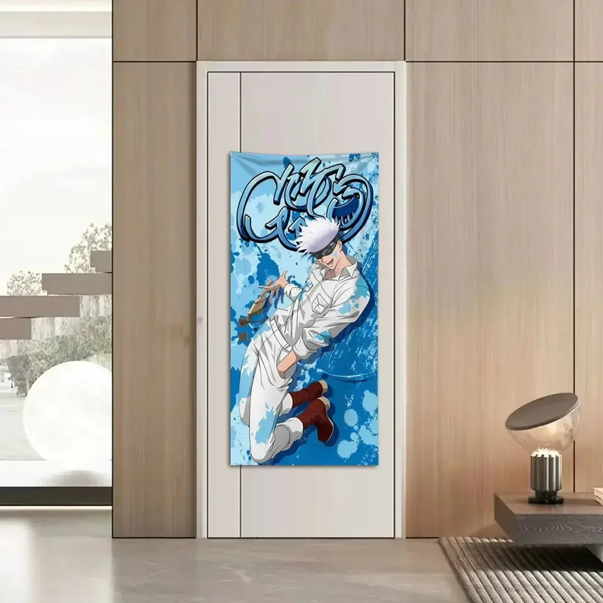 New Satoru Gojo Poster Jujutsu Kaisen Room Decoration Poster Wall Stickers Okkotsu Yuta Mahito 200cm high and 60cm wide poster