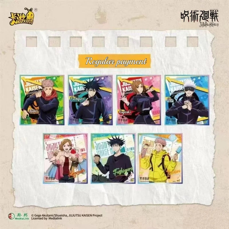 KAYOU Jujutsu Kaisen Card Shadow Yixing Papier acrylique couleur Signature Planche à dessin Collection périphérique Anime Boîte originale