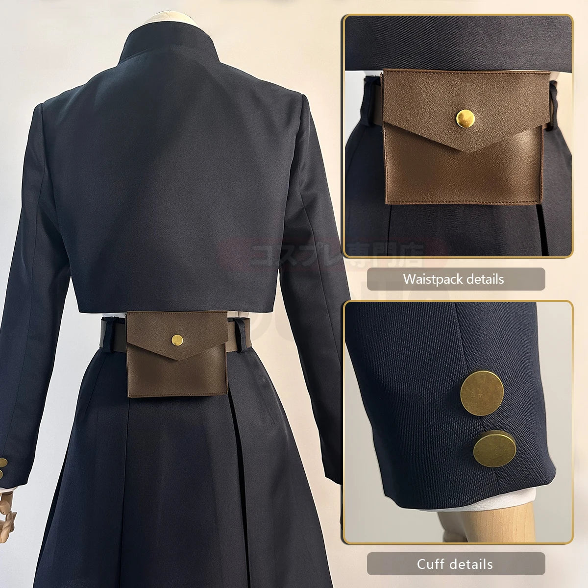 HOLOUN Jujutsu JJK Manga Anime Kugisaki Nobara Cosplay Costume Wig Jacket Skirt Rose Net Synthetic Halloween Christmas - Jujutsu Kaisen Merch - Free Shipping Buy Now