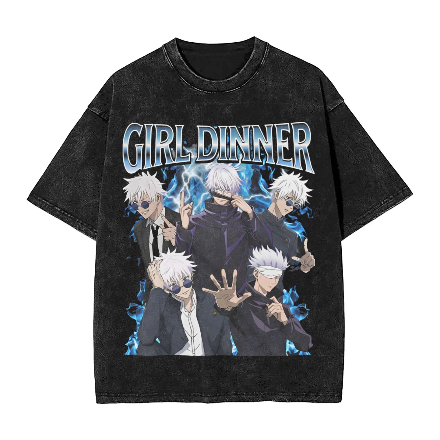 Summer Jujutsu Kaisen Choso girl dinner anime Washed T Shirt Merch Oversize T-Shirts for Men Women Tee - Jujutsu Kaisen Merch - Free Shipping Buy Now