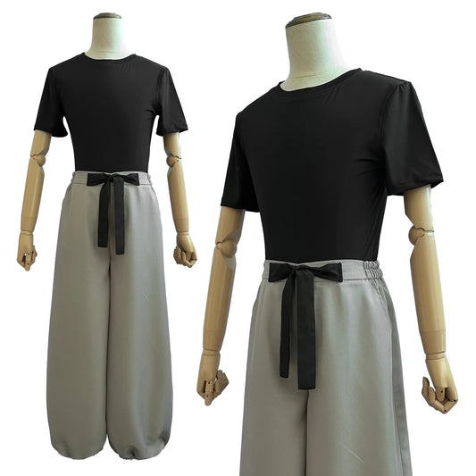 HOLOUN Jujutsu JJK Manga Anime Fushiguro Toji Satoru Gojo Cosplay Costume Wig T-shirt Pants Rose Net Halloween Christmas Gift - Jujutsu Kaisen Merch - Free Shipping Buy Now