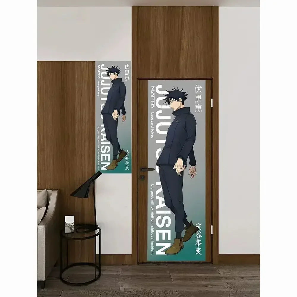 New Satoru Gojo Poster Jujutsu Kaisen Room Decoration Poster Wall Stickers Okkotsu Yuta Mahito 200cm high and 60cm wide poster