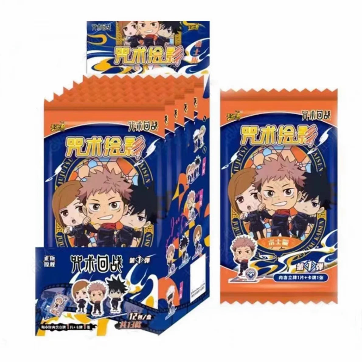 Genuine KAYOU Jujutsu Kaisen Satoru Gojo Fushiguro Megumi Itadori Yuji Standing Plates Warlock Edition Anime Collection Cards