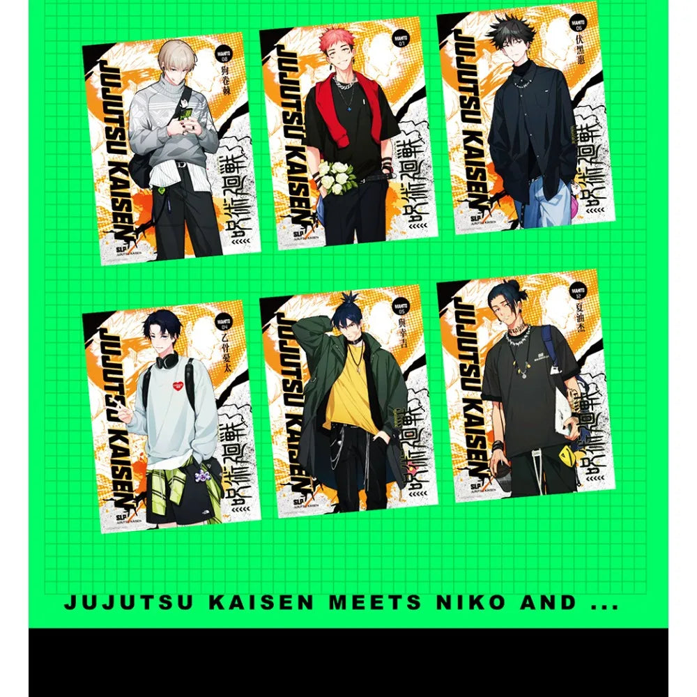 Carte originale Jujutsu Kaisen pour enfants, jeu d'aventure animé Inumaki Toge Fushiguro Megumi, collection limitée, cadeaux pour enfants