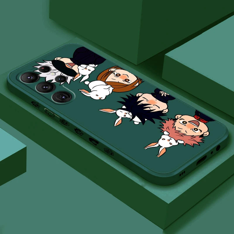 Coque de téléphone à motif de Jujutsu Kaisen pour Samsung Galaxy S25, S24, S21, S20, S23, S22 Ultra Plus FE 5G, motif corde gauche