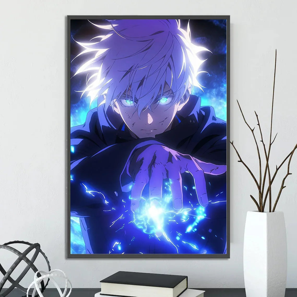 J-Jujutsu Anime Self-adhesive Poster Wallpaper Wall Art Print Gojo Satoru Home Decoration Modern Itadori Yuji Gift