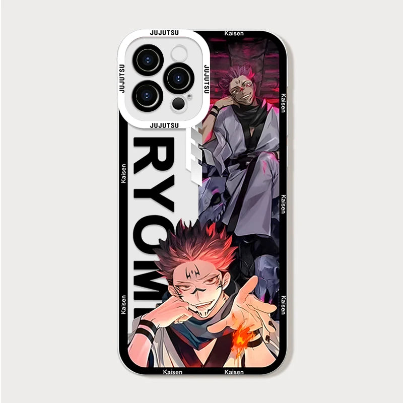 Coque de téléphone Jujutsu Kaisen Satoru Gojo Comics Ultra Lite Clear Cover Anime Fundas pour Samsung S25 S24 S23 S21 S20 Plus FE Note 20