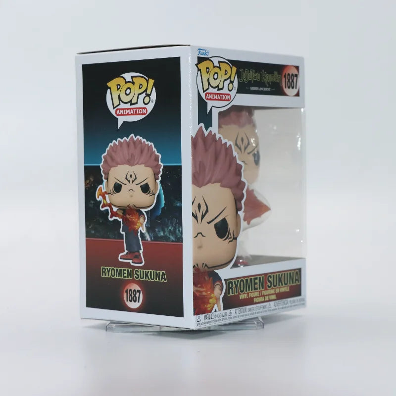 Original Funko Pop Jujutsu Kaisen Ryomen Sukuna Action Model Doll #1887 Vinyl Figure Toy Kids Gift Collect Limited Edition Decor