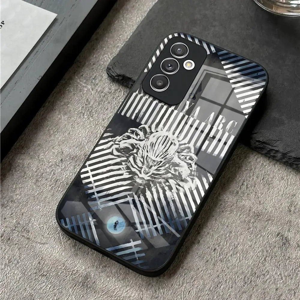 Coque de téléphone Jujutsu Kaisen en verre pour S24 Ultra, Samsung S23 Fe, S22, S20, S21 Plus, Galaxy A54, A34, A24, A53, Note 20, Yuta Okkotsu