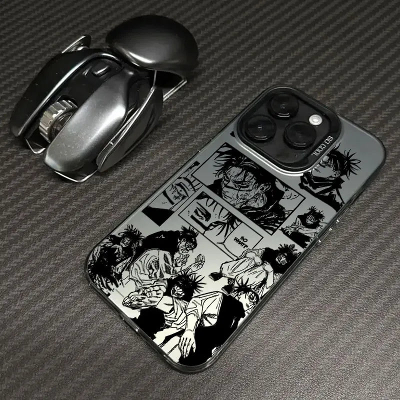Coque antichoc Anime pour iPhone 16e, 16, 14, 15, 13, 11 Pro Max, Jujutsu Kaisen Choso ART, 15 Plus, 12 Mini, 16e