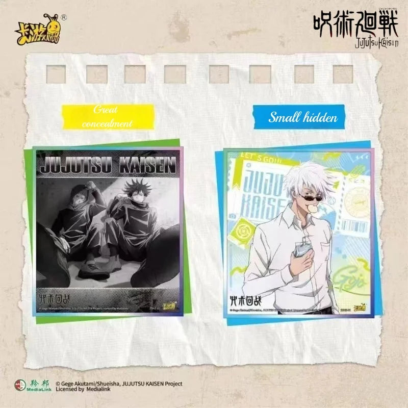 KAYOU Jujutsu Kaisen Card Shadow Yixing Papier acrylique couleur Signature Planche à dessin Collection périphérique Anime Boîte originale
