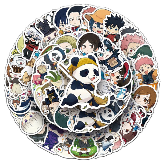10/30/50pcs Cute Anime Jujutsu Kaisen Stickers Decals Laptop Diary Phone Fridge Scrapbook Decoration Kids Cartoon Sticker Toys